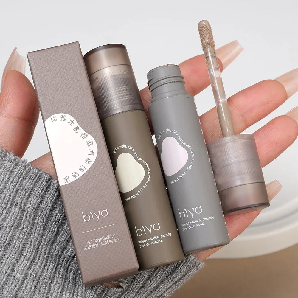 Face Brighten Liquid Bronzer Contouring Makeup Waterproof Nose Shadow Contour Lasting Natural Concealer Highlighter Cosmetics