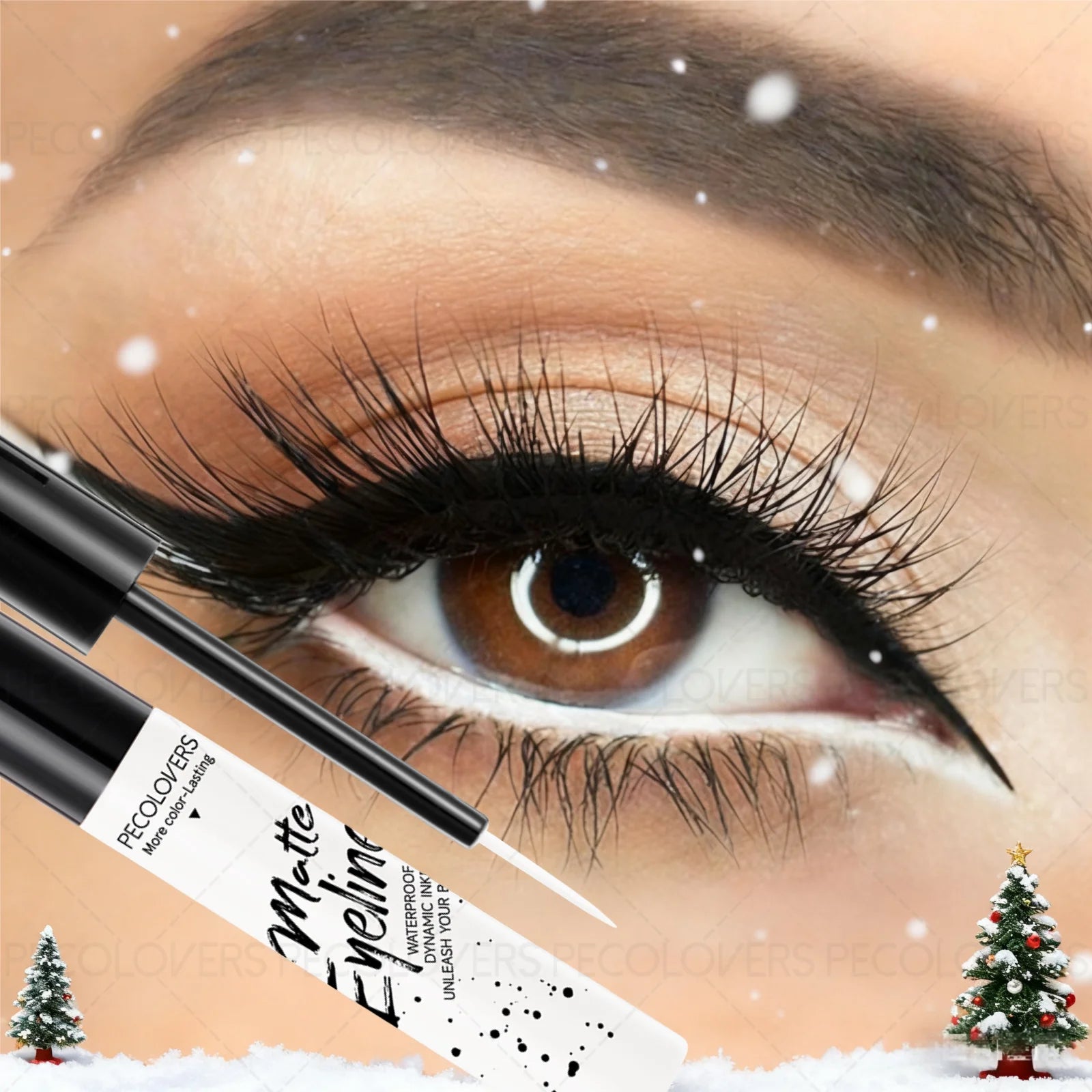 1PC Colorful Liquid Eyeliner, Waterproof, Precise Line, High Color Payoff, Quick Drying, Perfect for Christmas and Holiday Party