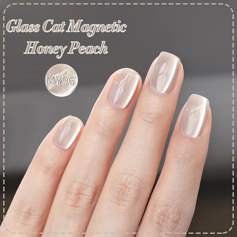 BORN PRETTY 10ml Wishing Apple Red Glass Bead Cat Magnetic Gel ultra Shine Soak Off UV Gel Nail Art Varnish Nail Supplies