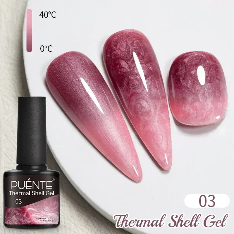 7.5ML Summer Fruit Series Cat Magnetic Gel Nail Polish Green Purple Pink Cat Eye Gel Soak Off UV Nail Art Varnish For Manicure
