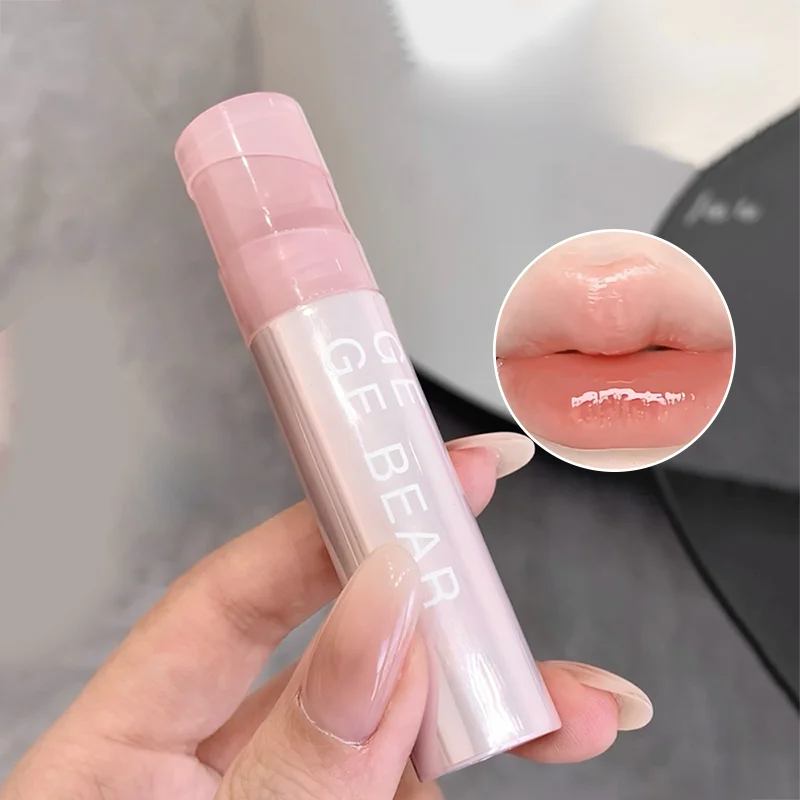 Gege Bear Water Gel Lip Gloss — Hydrating, Crystal-Clear Shine with Long-Lasting Color and Natural Finish