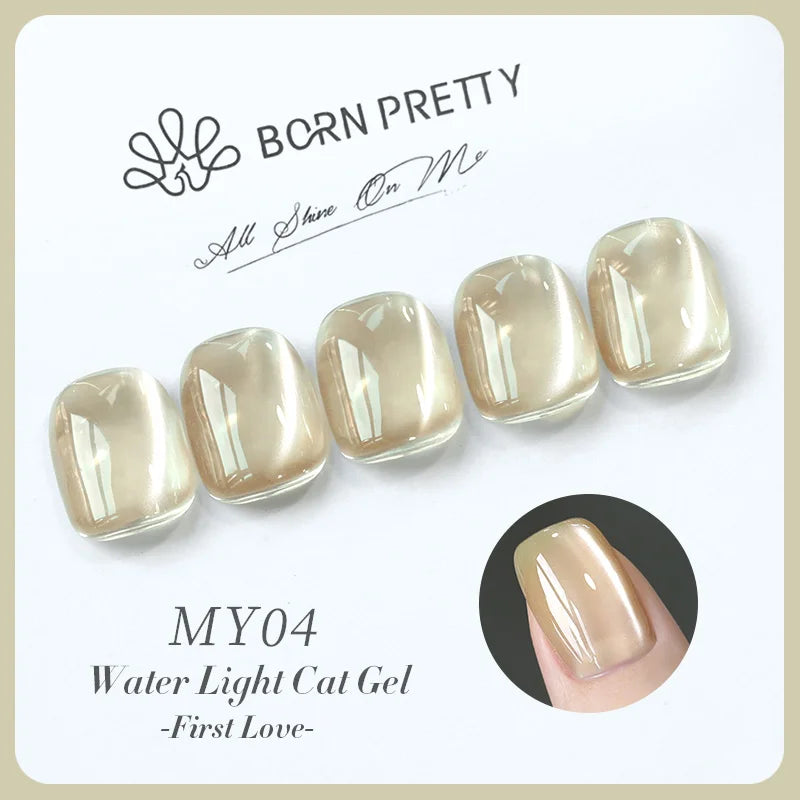 BORN PRETTY 10ml Fruit Purple Grape Cat Magnetic Gel Nail Polish 2025 New Whitening Guava Glass Beads Varnish Nail Supplies