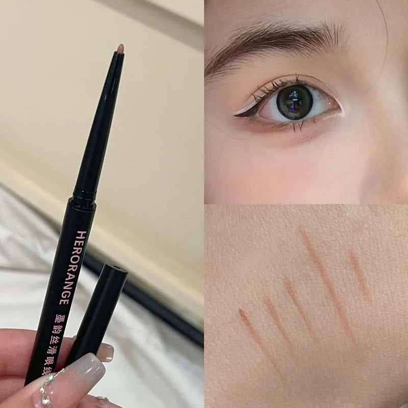 Herorange Silky Eyeliner Gel Pen, Smooth and Colorful, Waterproof and Sweat-Proof, Natural and Long-Lasting, Easy to Apply, Not Easy to Smudge, Suitable for Beginners