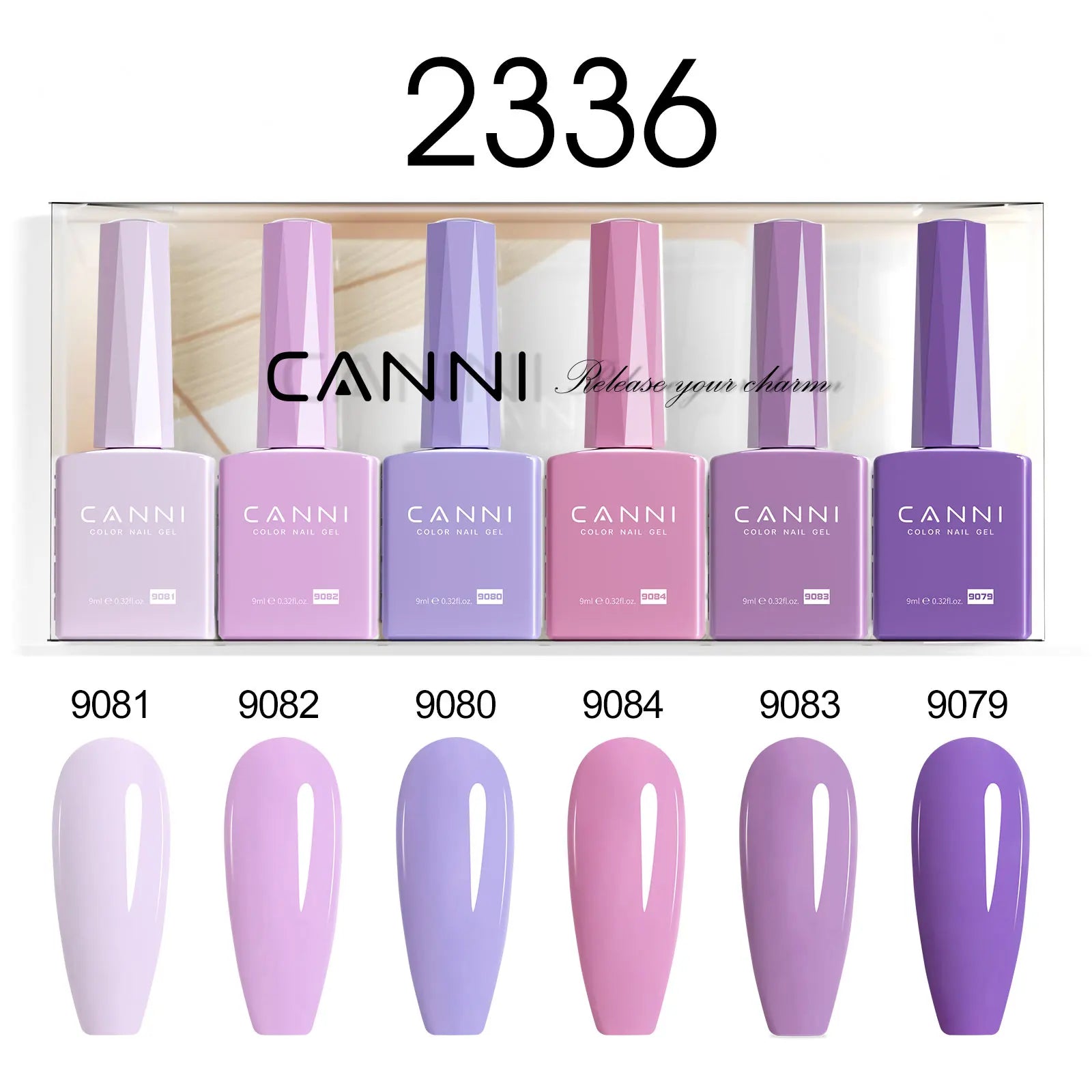 6pcs*9ml CANNI HEMA FREE Nail Gel Polish Set Gorgeous Color Semi Permanent Pigmented Painting Gel Soak off UV LED Gel Nails Kit