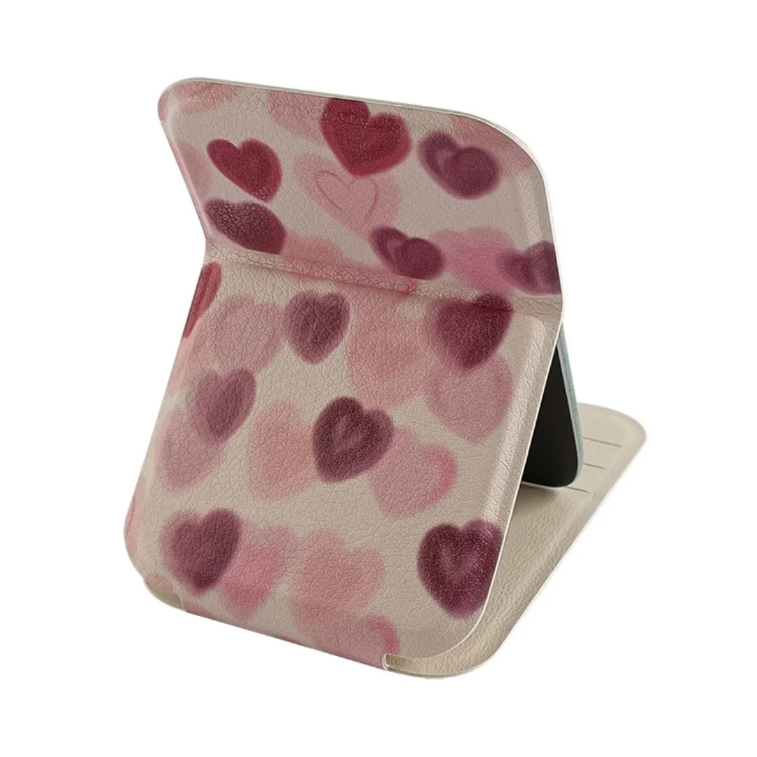Folding makeup mirror, mini portable mirror, cute handheld makeup mirror, portable desktop dressing mirror, a gift for girls