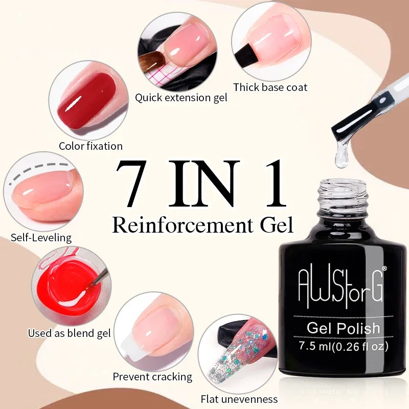 AWStorG 15ML Magic Remover  Fast Nail Gel Polish Clean UV Soak Off Semi Permanent Varnish Nail Art Removal Tools Manicur