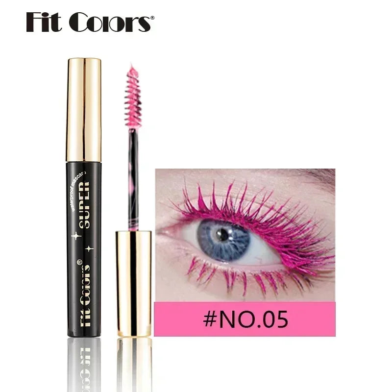 5D Silk Fiber Waterproof Mascara - 14 Colors Thick Lengthening
