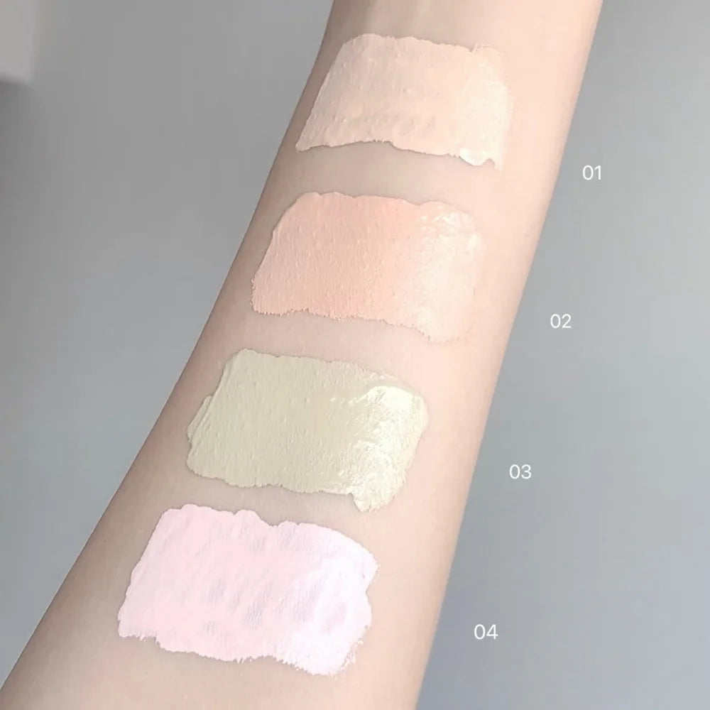 Cappuvini Velvet Highlighter Concealer Liquid Cover Acne Marks Dark Circles Brighten Skin Tone Moisturize Long-lasting Makeup