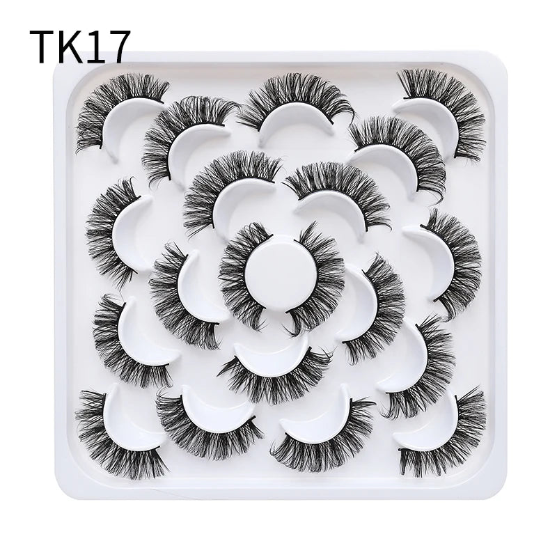 Russian Strip Lashes Makeup Lashes 25mm 3D Mink Volume Fluffy Natural False Eyelashes Thick Dramatic Mink Eyelashes Wholesale