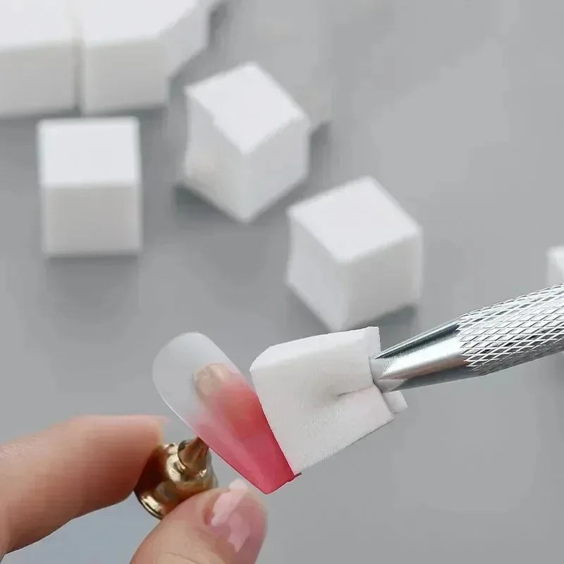 25/50/100Pcs Square Nail Art Sponge Set Gradient Nail Brushes Gel Polish Design Nail Sponge Grab Pen Manicure Supplies 229w