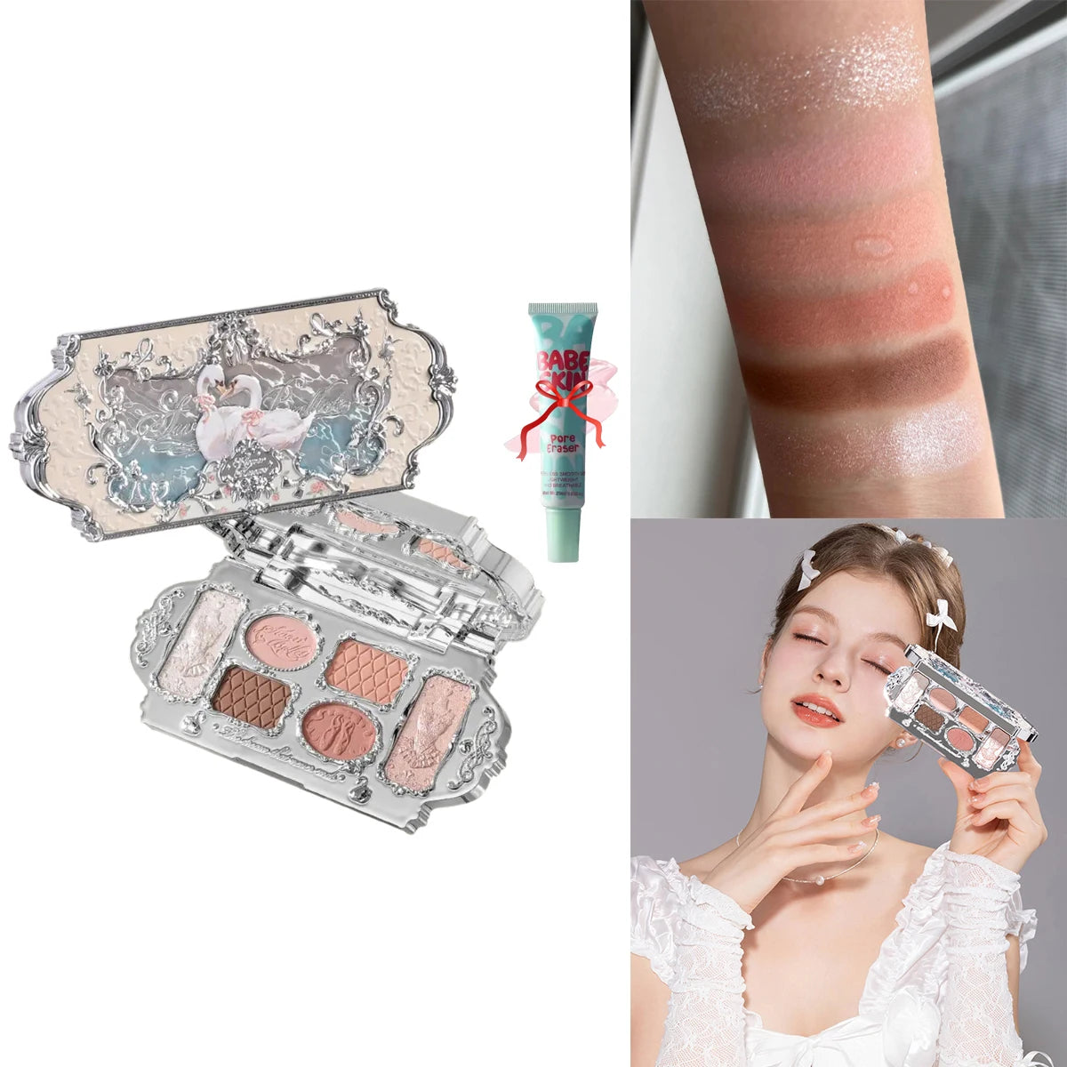 Flower Knows Chocolate Wonder-Shop 8-Color Eyeshadow Palette