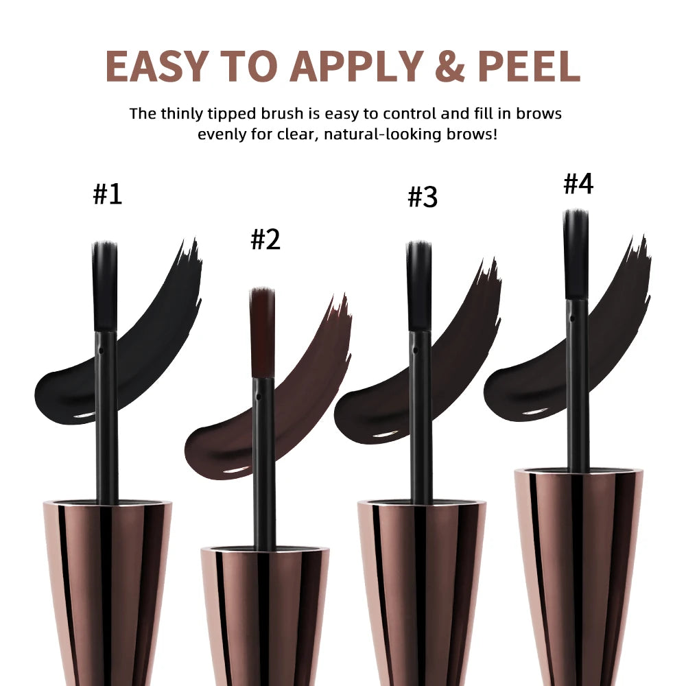 Waterproof Peel Off Eyebrow Gel Tint Semi Permanent Tattoo Brow Tint Transfer-proof, For Fuller & Defined Looking Brows Makeup
