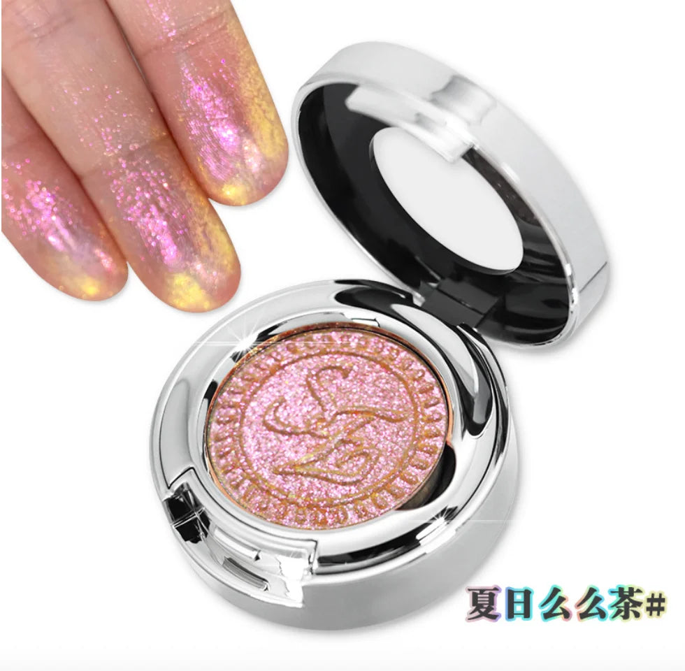 SheenEffect chameleon pigment Eyeshadow Single eye shadow Long-lasting Highlighter Easy to blend portable Makeup Cosmetics