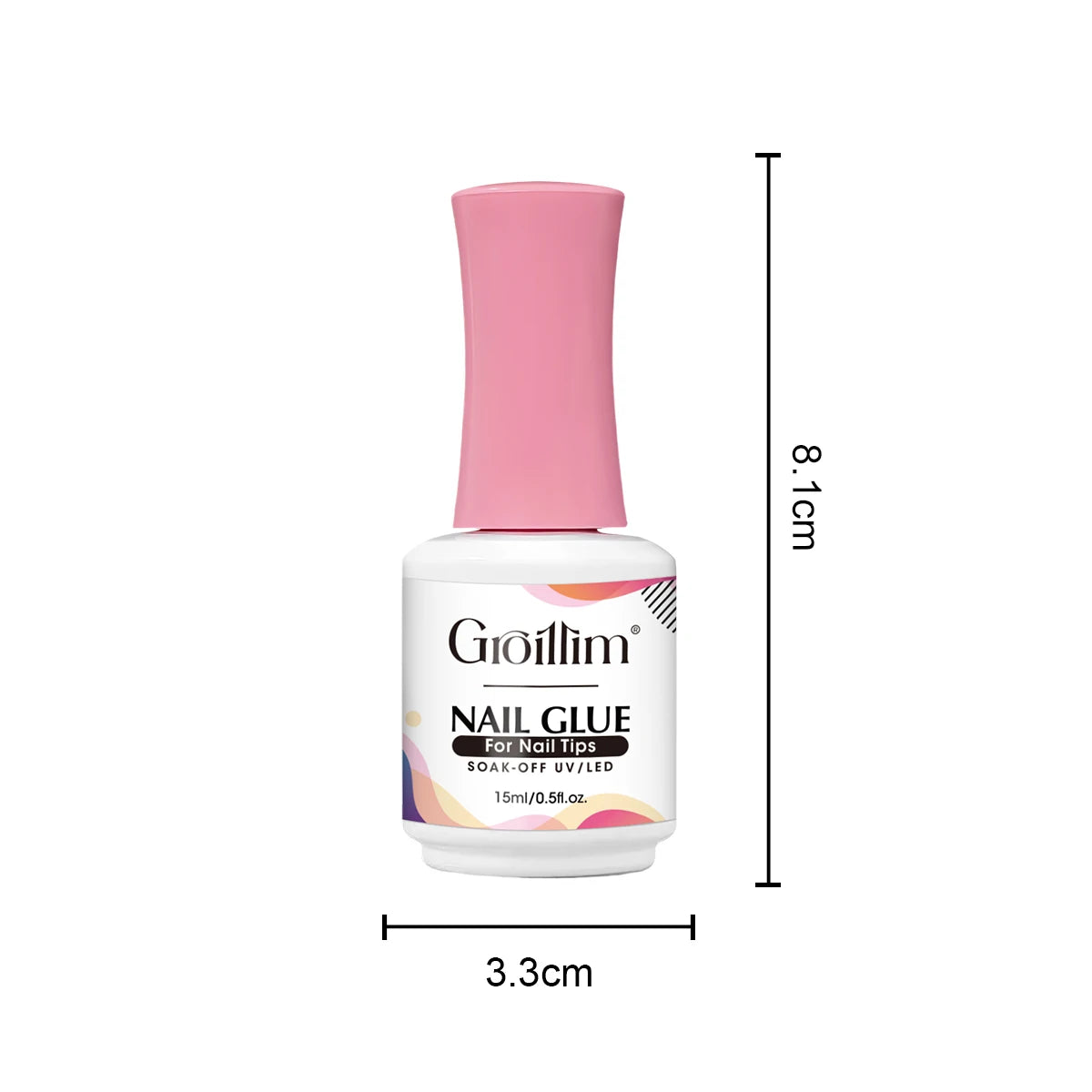 Groillim 15ml Nail Polish Gel, Removable LED Nail Gel, Super Long-Lasting, Non-Toxic, Quick-Drying, Alcohol-Free Formula, Suitab