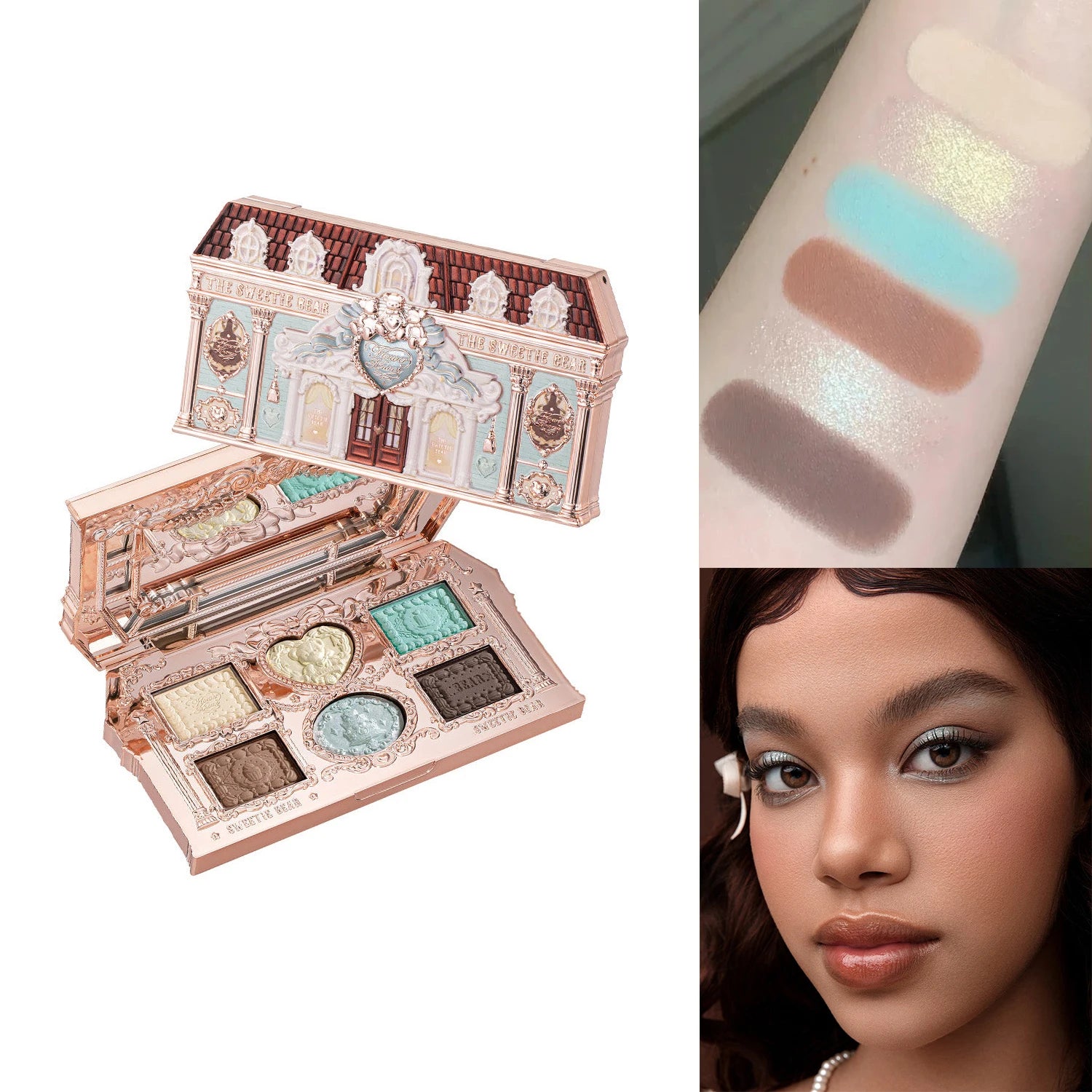 Flower Knows Swan Ballet 6-Color Eyeshadow Palette