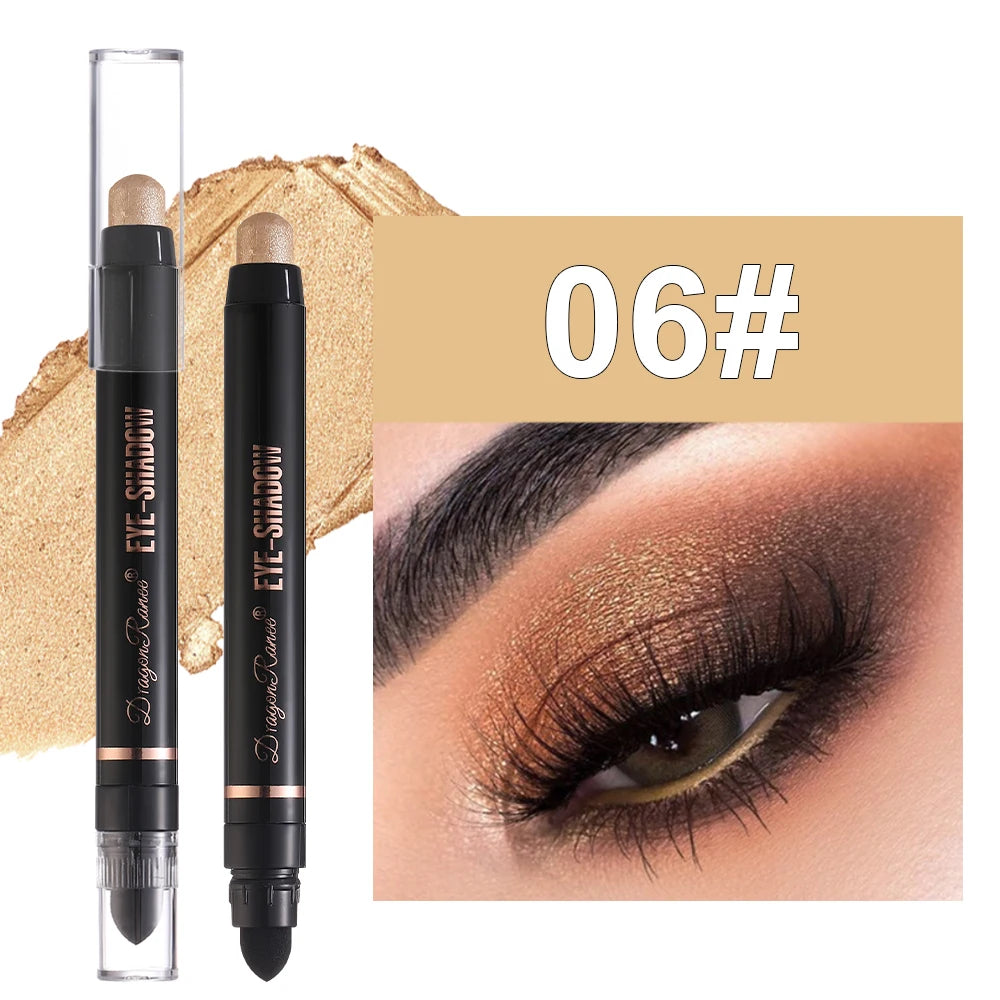 Eyeshadow Pen Pearlescent Eyeshadow Versatile One-Swipe Application Non-Smudging Waterproof Eyeshadow Highlighter Delicate Silky Smooth with Fine Shimmer Eyeshadow Liquid