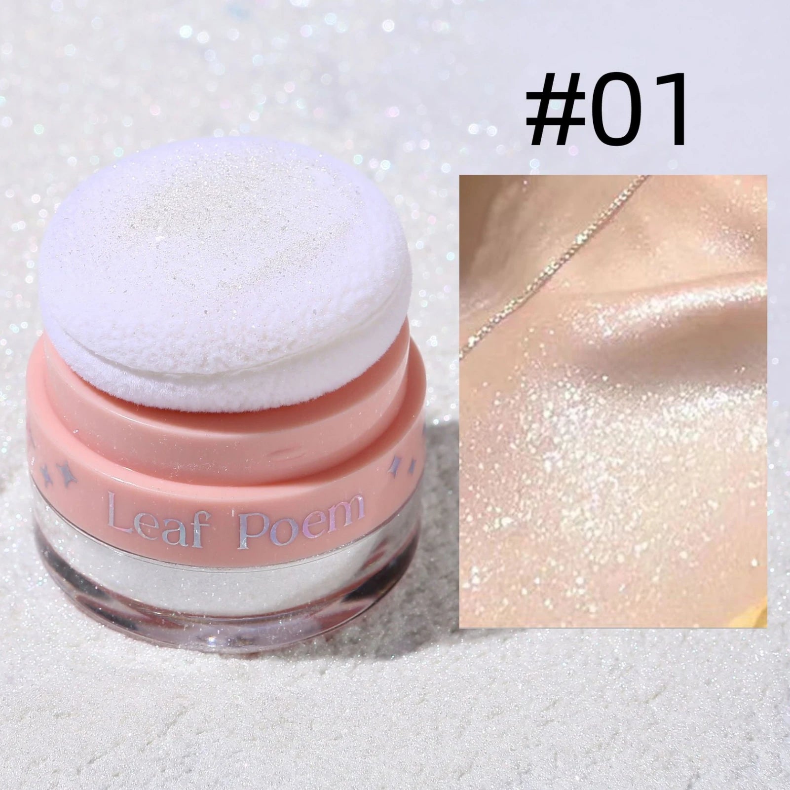 1PC Pearlescent Glitter, Fine Powder, Suitable for Hair/body/face, Highlight Powder, Blush Powder, Suitable for Music Festival