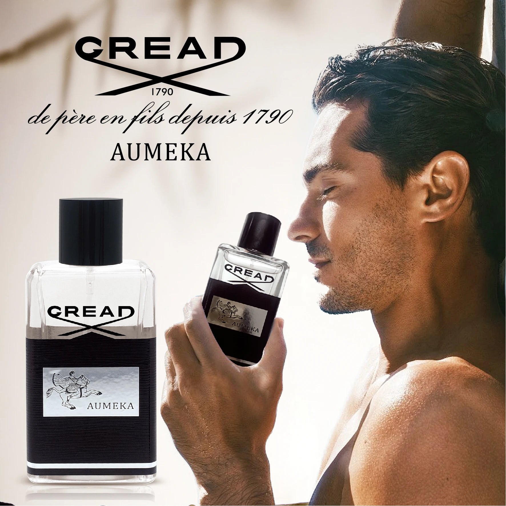 AUMEKA Perfume For Men Original Luxury Arabes Fruity Note Eau De Toilette Man Gift Makeup 65ml AU6420