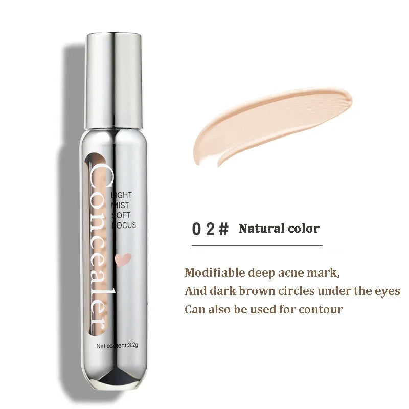 Lightweight Concealer Pen Makeup Shadow Contouring Cream Cover Dark Circle Acne Liquid Corrector Contour Stick With Brush