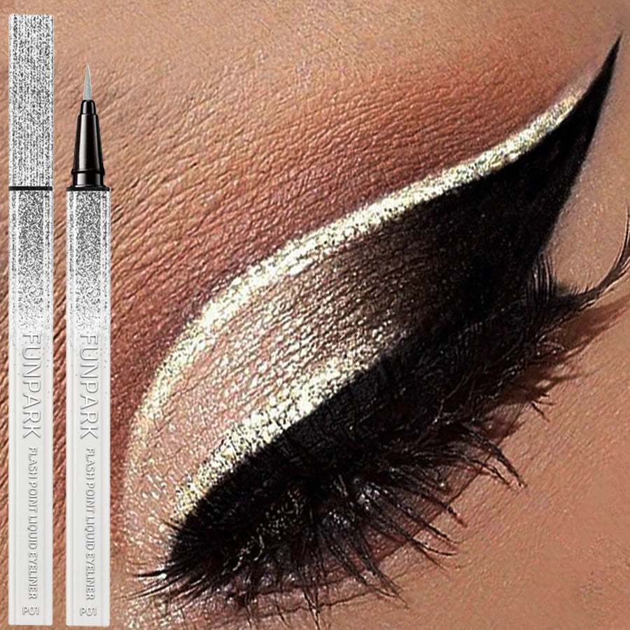 Metallic Liquid Eyeliner - Waterproof Shiny Pearlescent 0.6ml