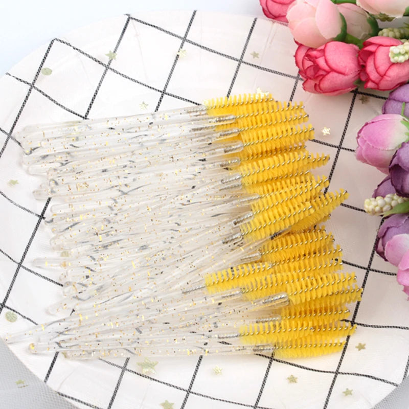 5/50 Pcs Eye Lash Brushes Eyebrow Brush False Eyelashes Extension Tools Mascara Wands Applicator Spoolers Lashes Cosmetic Tool