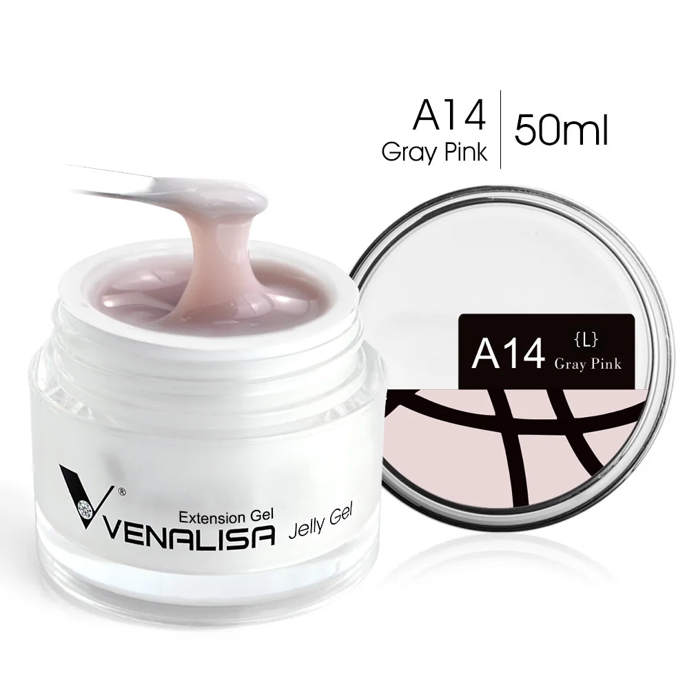 50ml VENALISA Builder UV Contruction Gel Jelly Gel Nude Skin Collection Nail Form Keep Nail C Arc Soak Off UV LED Camouflage Gel