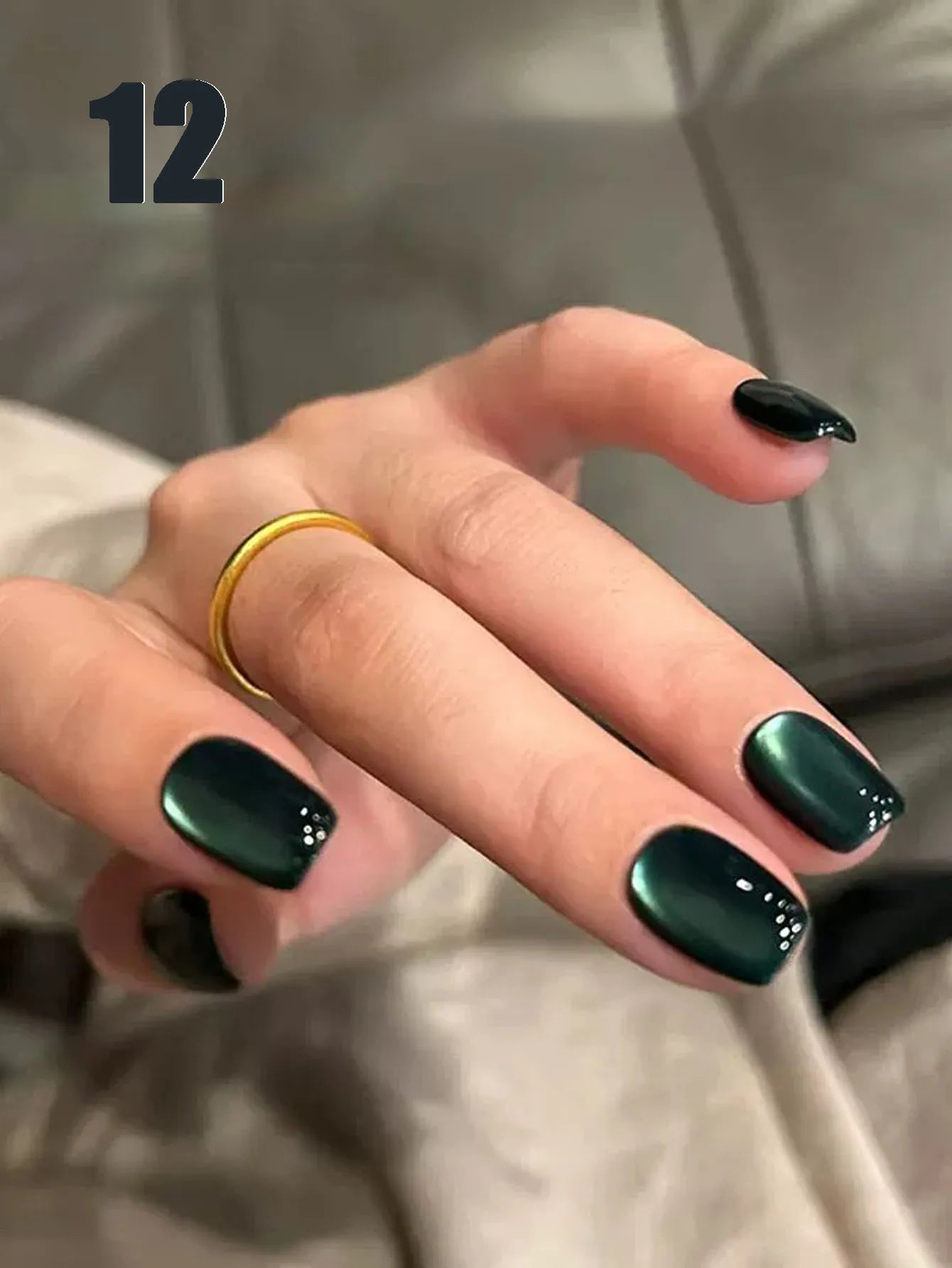MIANEL 12ML Emperor Green Cat Eye Gel Nail Polish Whitenning Nails Green Nails Suitable For Nail Salons Nail Supplies  1-21pcs