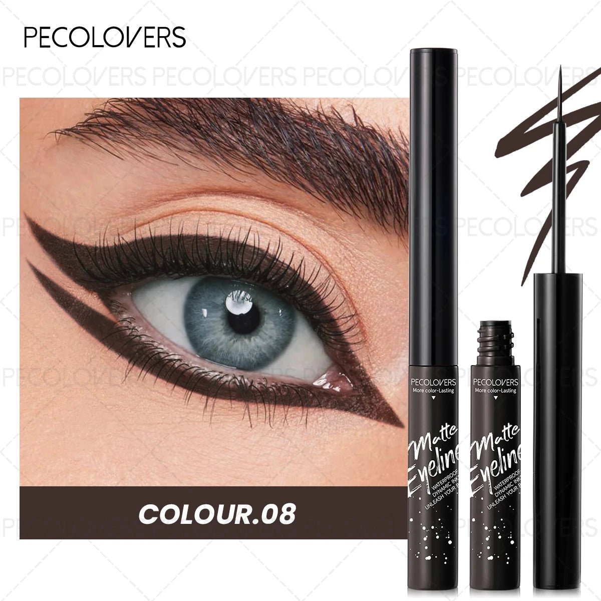 1PC Colorful Liquid Eyeliner, Waterproof, Precise Line, High Color Payoff, Quick Drying, Perfect for Christmas and Holiday Party
