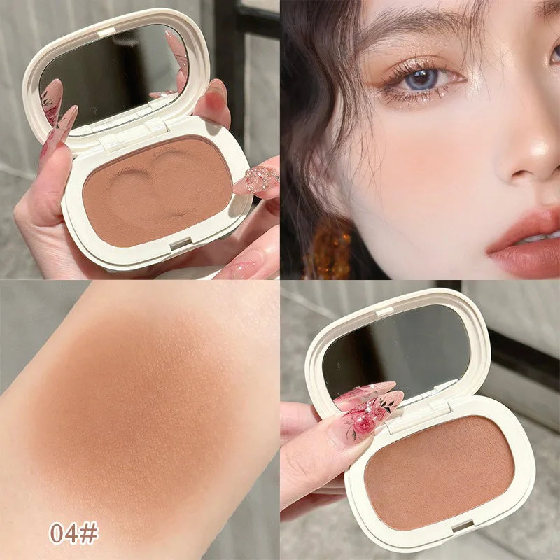 Phantom Bear Single-Color Blush Cream — Mochi Texture, Powder-Free Formula, Low-Saturation, Long-Lasting Natural Matte Finish