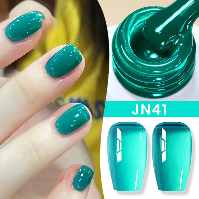 BORN PRETTY 10ml Translucent Color Gel Polish Jelly Nude Autumn Jelly Amber Semi Permanent UV Gel Nail Art Soak Off Gel Varnish