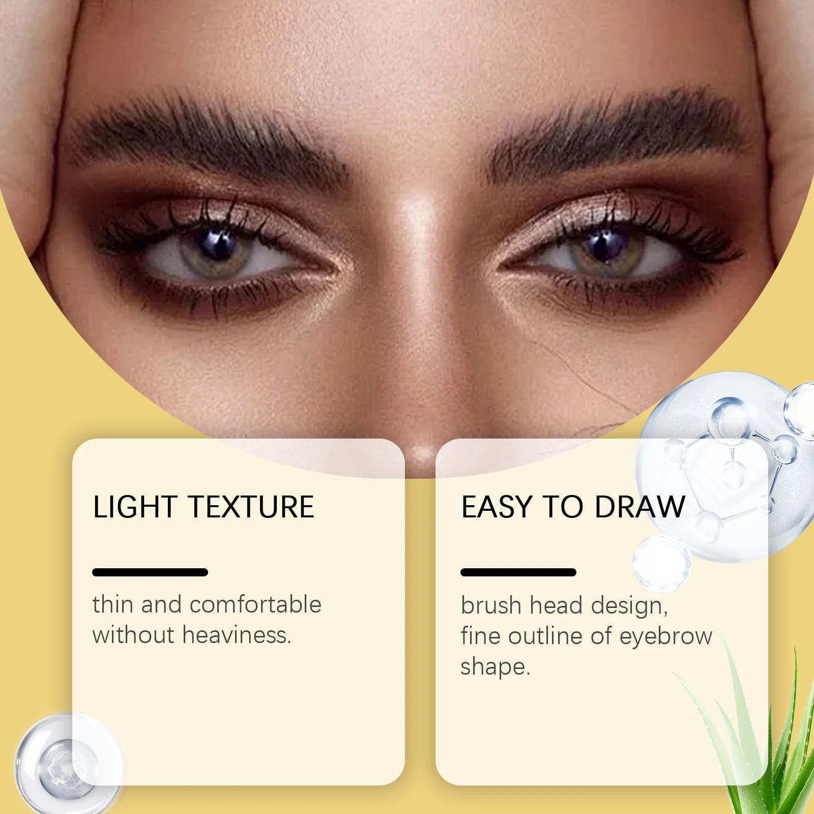 Zephoco Tinted Brow Gel - Waterproof Matte Eyebrow Cream