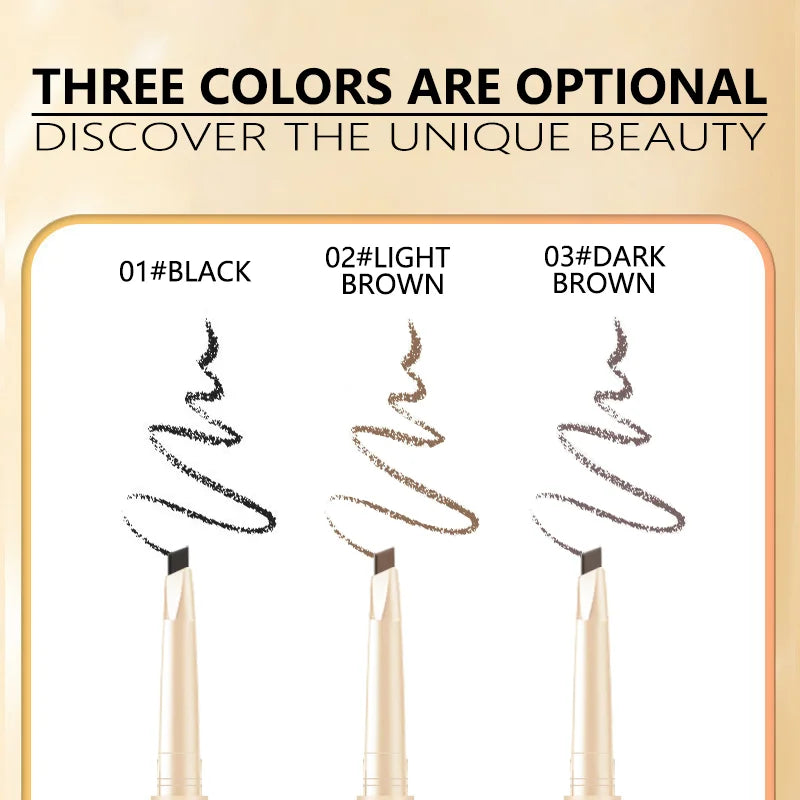 Thin Headed Eyebrow Pencil With Waterproof And Durable Brush Head Contour, Naturally Suitable For Everyone
