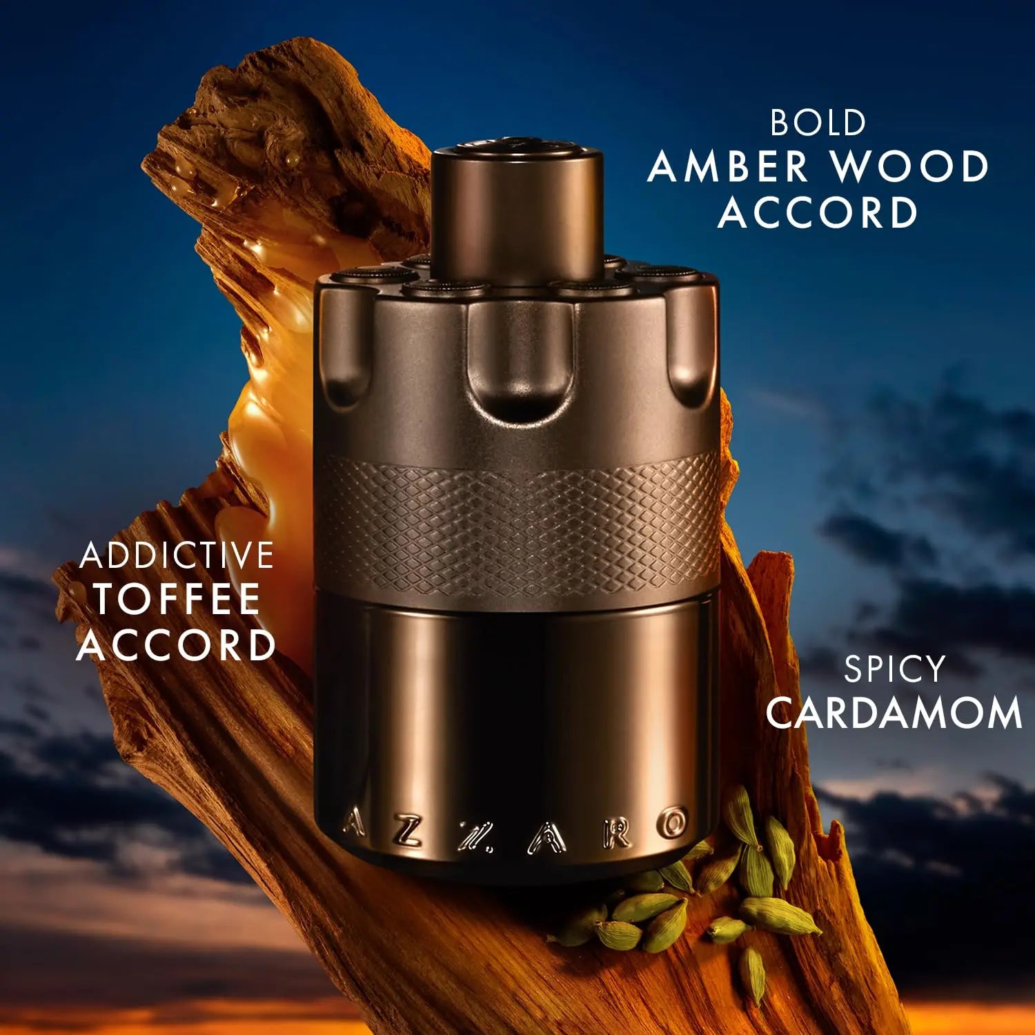 Azzaro The Most Wanted Eau de Parfum Intense - Woody & Seductive Mens Cologne - Fougère