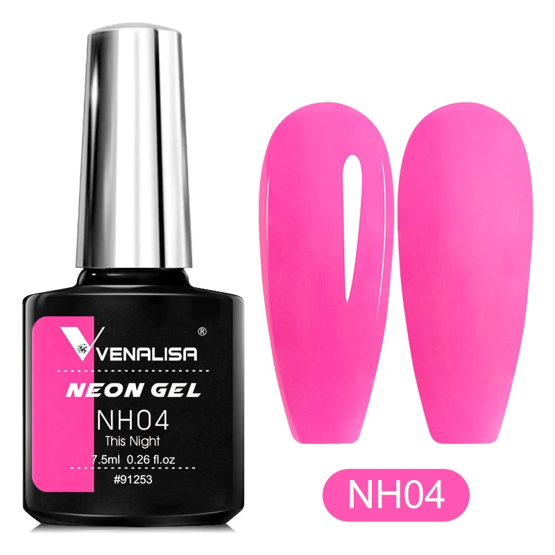VENALISA Summer Neon Color Beauty Nail Gel Polish Bright Nail Art Salon Lacquer Soak off UV LED Fluorescence Gel Nail Varnish