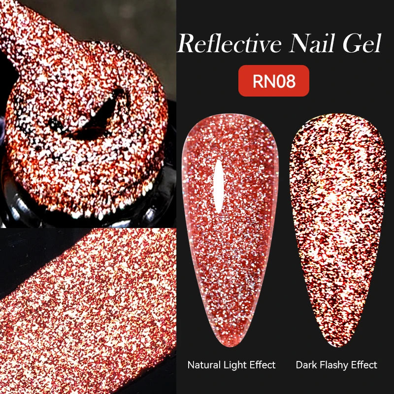 LILYCUTE 5ml Super Bright Metallic Painting Liner Gel Nail Polish UV LED Painting Gel Nail Art Drawing Stripe Pull Line UV Gel