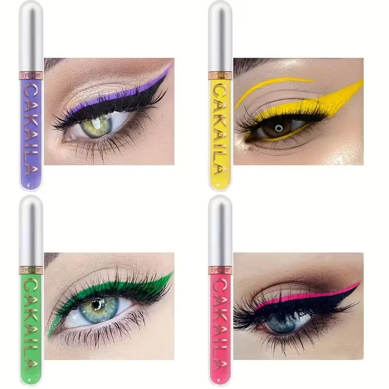 8-Color Set Waterproof Eyeliner Pens Long-lasting Glitter & Colored Eye Makeup Cosmetics Beauty Matte Eye liner Pencil Kit