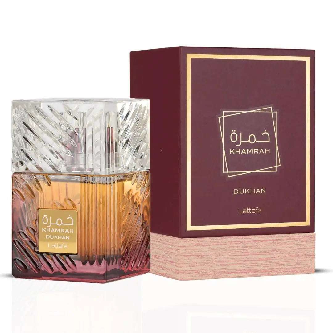Lattafa Khamrah Dukhan Unisex Eau de Toilette Spray, 3.4 oz/100 ml