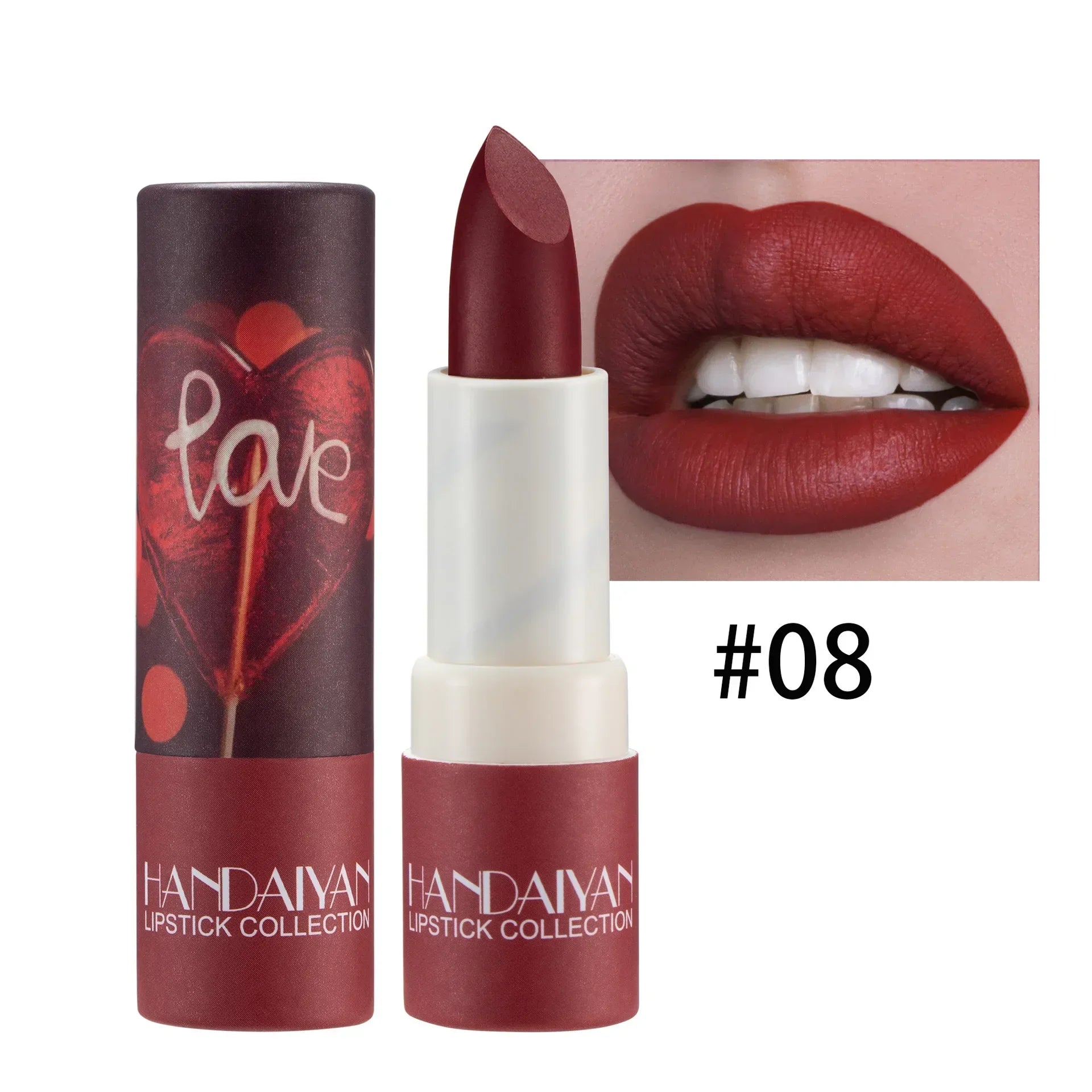 Lipstick Velvet Matte New Nude Moisturizing Tint Lip Balm Cream Pigment 8-color Luxury Lip Makeup Waterproof Cosmetic