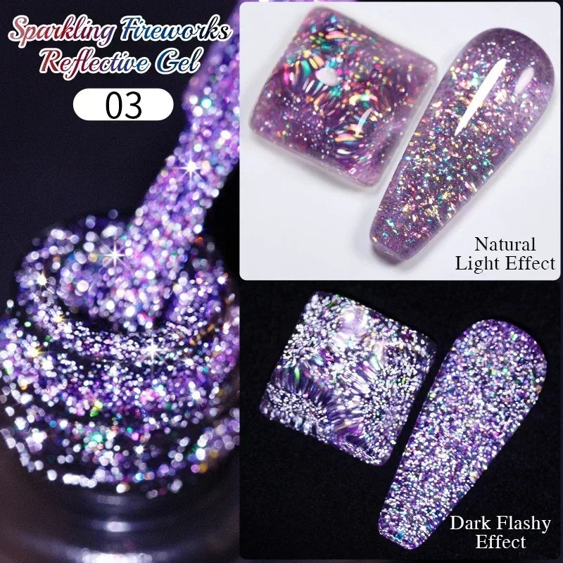 PUETNE 7.5ML Amber Moonlight Cat Magnetic Gel Nail Polish Winter Nails Jelly Glass Cat Eye Soak Off UV Semi-Permanent Varnish