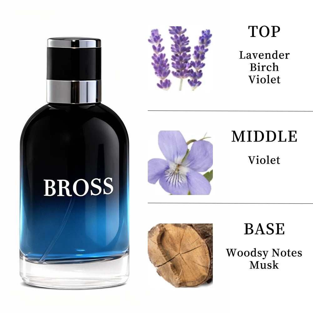 3.4 Oz Men's Eau De Toilette Spray, Long-Lasting Perfume, Calabria, Lemon, Pepper And Vetiver, Very Suitable For Dating
