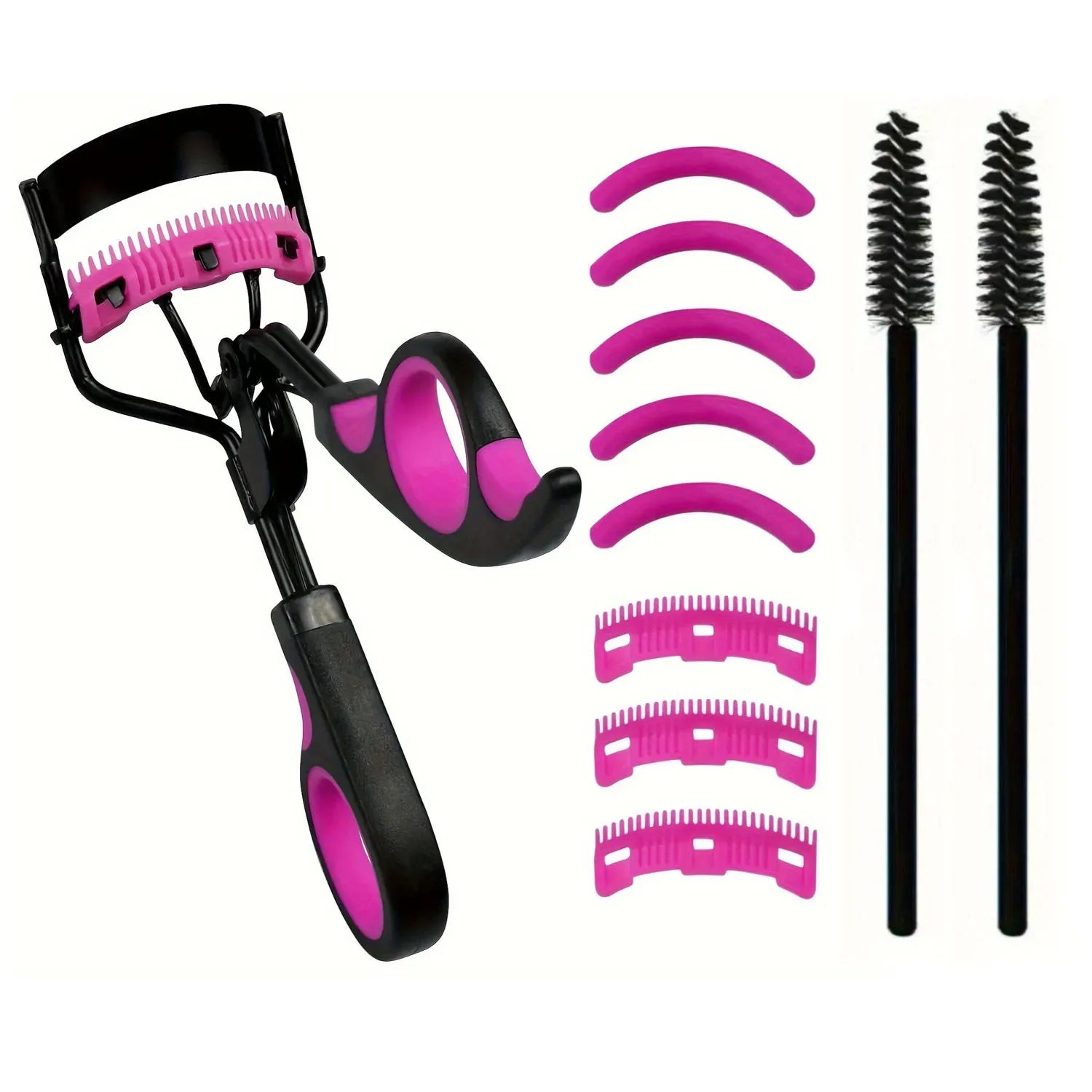 7/16PCS Eyelash Curler Set With 10pcs Replacement Pads For Women Professional Eyelashes Curling Tweezers Clips Lasting Eye Tool