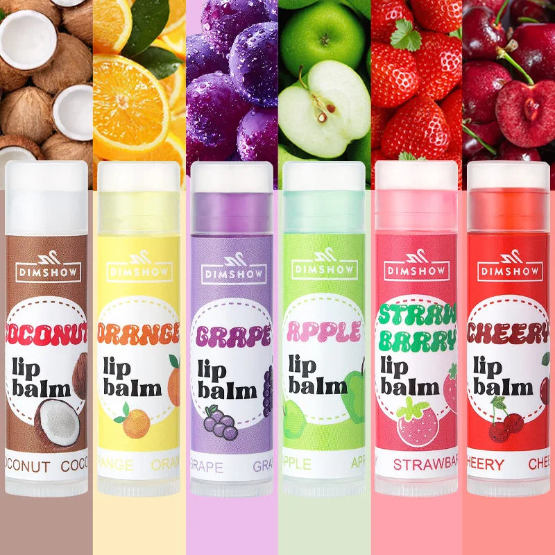 6  flavors of fruit moisturizing lipstick Moisturizing and moisturizing lip mask desalination lip mask lip balm