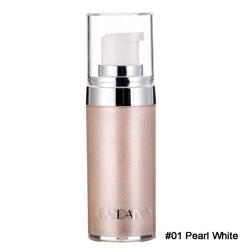 Liquid Highlighter Makeup Smooth Shine Shimmer Glitter Body Highlighter Liquid Cream Foundation Long Lasting Body Cosmetics