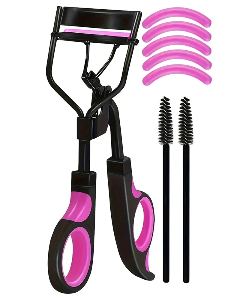 7/16PCS Eyelash Curler Set With 10pcs Replacement Pads For Women Professional Eyelashes Curling Tweezers Clips Lasting Eye Tool