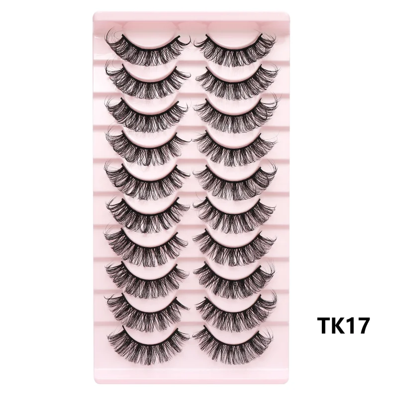 Russian Strip Lashes Makeup Lashes 25mm 3D Mink Volume Fluffy Natural False Eyelashes Thick Dramatic Mink Eyelashes Wholesale