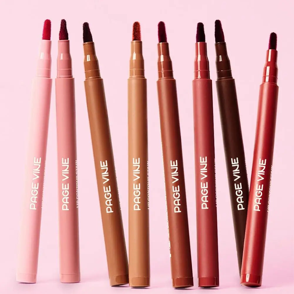Waterproof Lipliner Pencil Matte Lip Liner Pen Outline Lip Shape High Color Rendering Moisturizing Long-Lasting Cosmetics