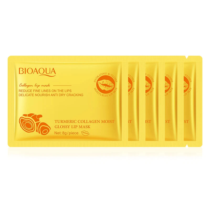 BIOAQUA Snail Crystal Collagen Lip Mask Moisturizing Plump Lips Gel Masks Whitening Hydrating Lip Plumper Skin Care