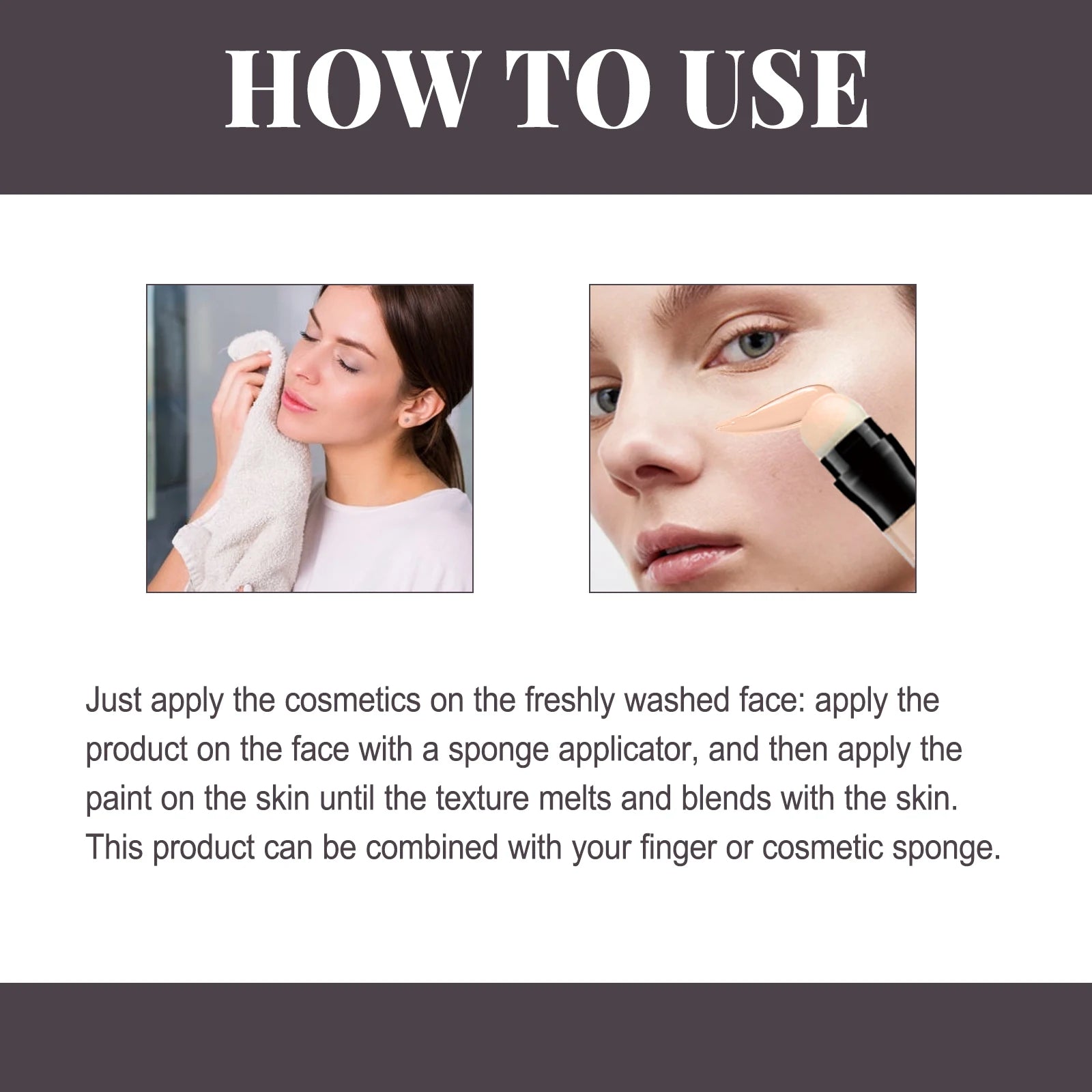 3 Pcs Concealer Stick Multi-Use Concealer Makeup Dark Circles Treatment, Lightweight, Full Coverage, Long Lasting
