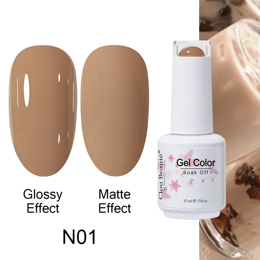 Clou Beaute Royal Blue Color Winter Trendy Semi Permanent Nail Art Manicure Varnishes Gel Nail Polish Hybrid Base Gel Top Coat