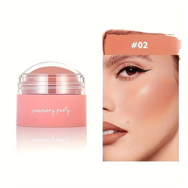 6 colors Waterproof Blush Cream - Long-Lasting, Multi-Use Makeup for Women